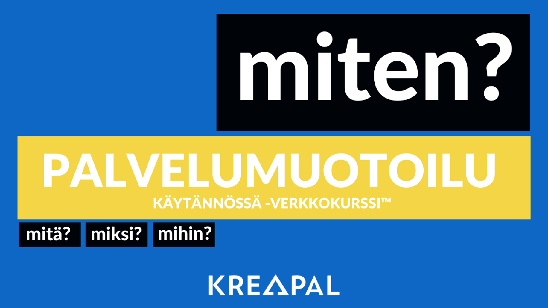 palvelumuotoilu koulutus