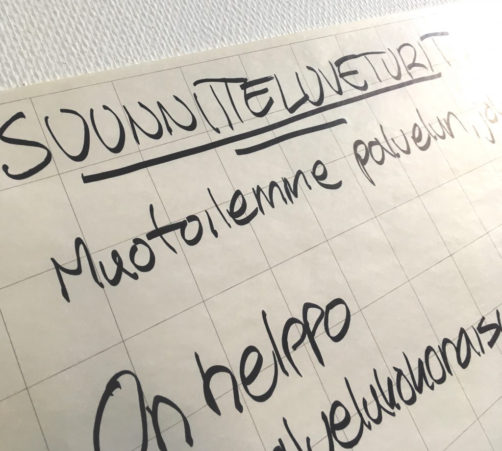 palvelumuotoilulla selkeyttä